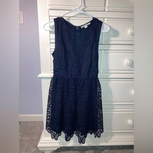 Miami Navy Lace Hoco Dress